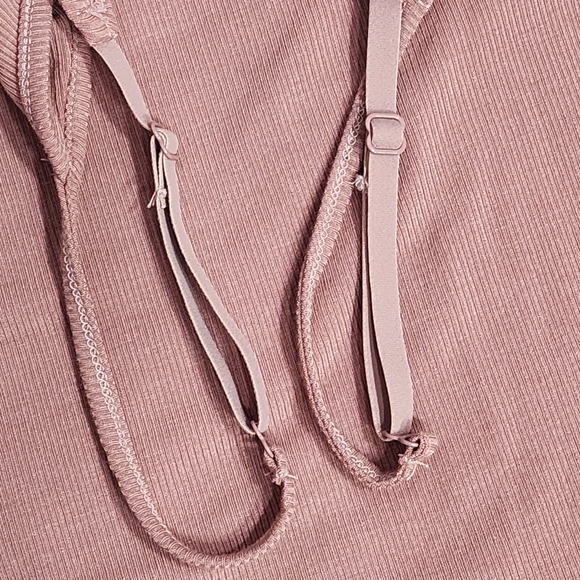 SKIMS LOUNGE RIB SLIP DRESS/ L/ ROSE/ NWT - Picture 5 of 9